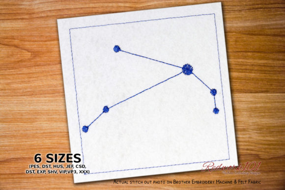 Aries Star Constellation Redwork Review