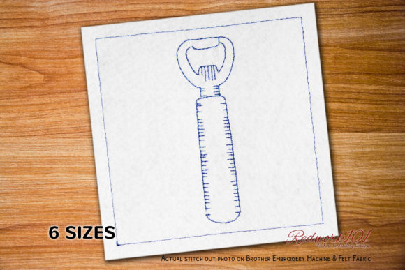 Bottle Opener Bluework Embroidery Design Review