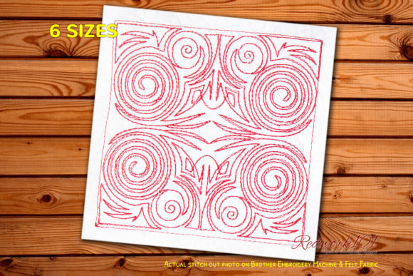 Circle Quilting Pattern Redwork Review for Personalized Gifts