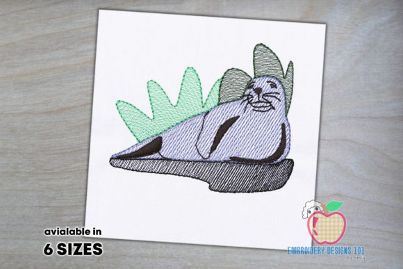 Gray Seal on Beach Embroidery Review