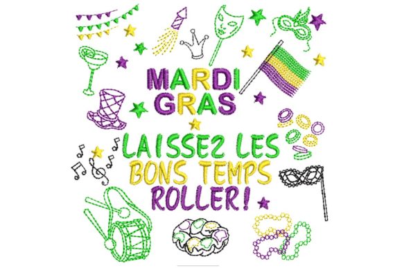 Mardi Gras Symbols Embroidery Review