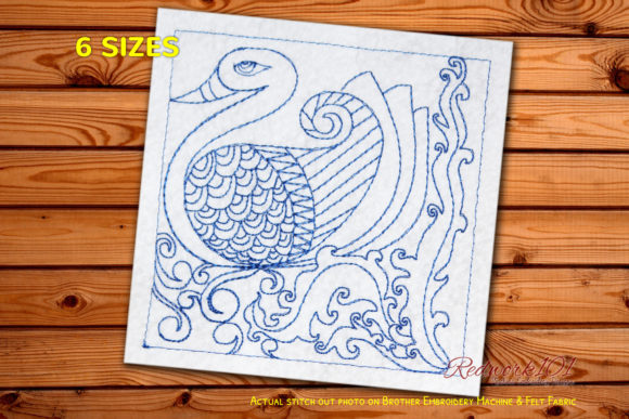 Peacock Redwork Embroidery Design Review