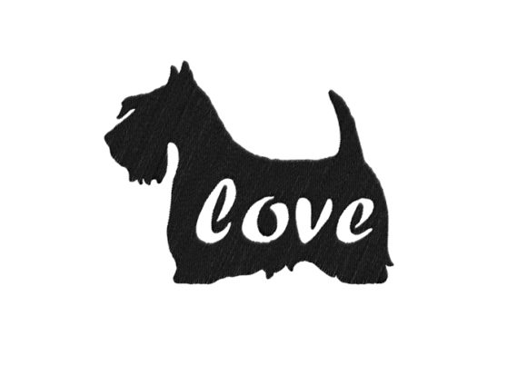 Scottish Terrier Silhouette Embroidery Review
