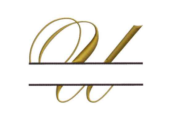 Split Monogram Font Letter U Review for Small Business Merchandise