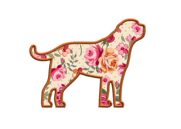 Stunning Saint Bernard Applique for Holiday Gifts